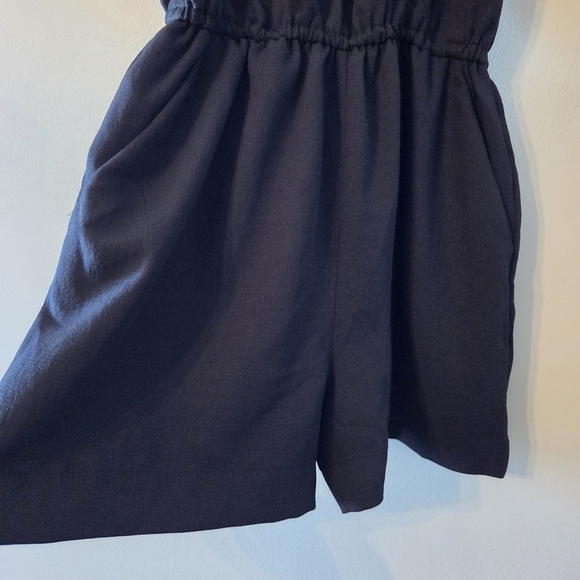 Aritzia Wilfred River Sleeveless Feminine Classy Romper in Black Size Small - Picture 10 of 15